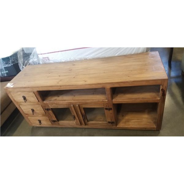 RUSTIC PINE CONSOLE TABLE