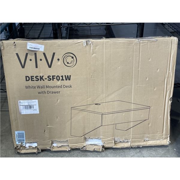 VIVO WALL MOUNTED DESK WITH DRAWER