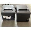 Image 1 : 2 EPSON THERMAL RECEIPT PRINTERS MODEL TM-88V WITH POWER ADAPTERS