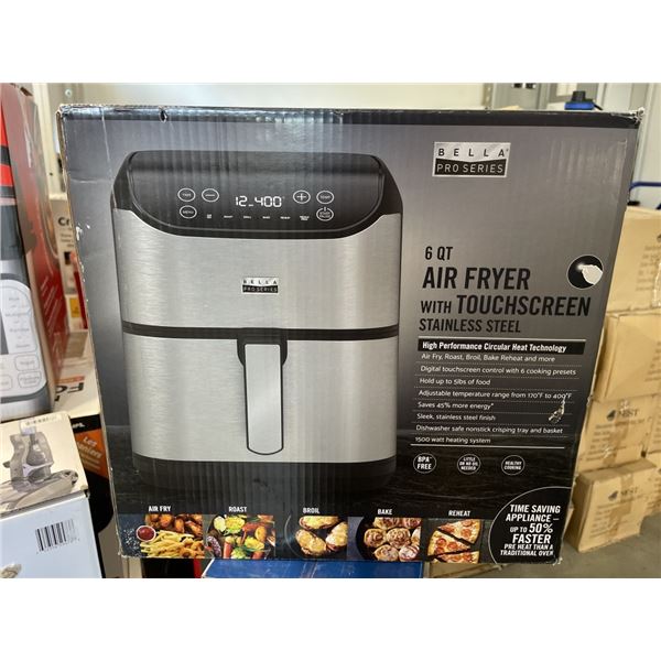 BELLAPRO 5.7L AIR FRYER - TESTED WORKING, RETAIL $219