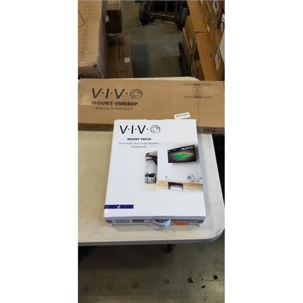 ROTATING TV WALL MOUNT AND PNEUMATIC ARM SINGLE MONITOR WALL MOUNT