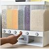 Image 1 : FOOD STORAGE CONTAINER - SPACIOUS SQUARE PLASTIC ORGANIZER WITH FLIP-TOP LID & CLEAR COMPARTMENTS FO