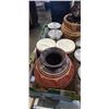 Image 2 : STORAGE JARS, DECORATIVE AND WOODEN POTS, VINTAGE CANS AND MORE
