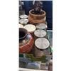 Image 3 : STORAGE JARS, DECORATIVE AND WOODEN POTS, VINTAGE CANS AND MORE