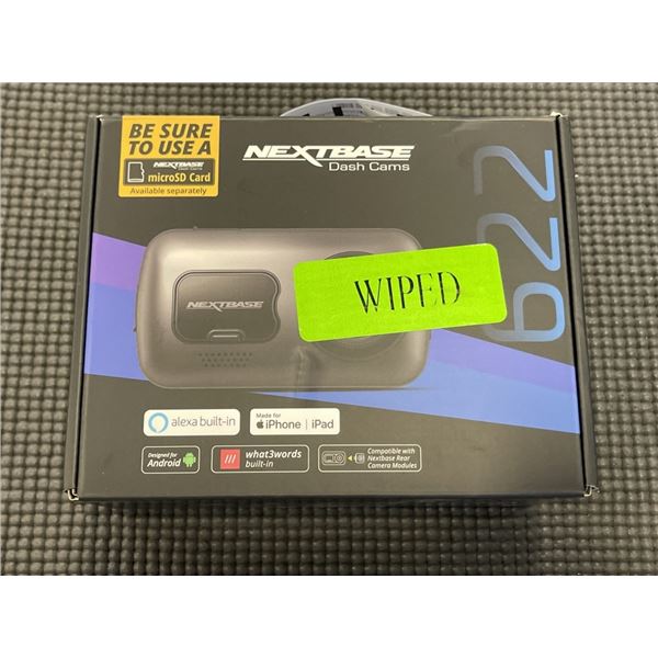 NEXTBASE 622GW 4K DASH CAM WITH 3" LED IPS SCREEN WIFI AND AMAZON ALEXA BUILT IN - TESTED WORKING, R