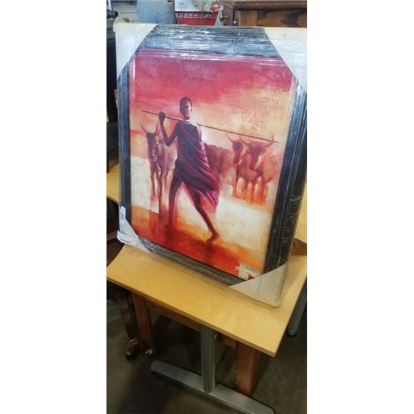 INSIDE ART FRAMED PAINTING
