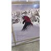 Image 2 : FRAMED SNOWBOARDING PRINT, 52" X 60"