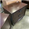 Image 9 : CASANA MODERN DARK FINISH NIGHTSTANDS WITH 2 DRAWERS AND TRAY