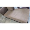 Image 3 : BROWN FABRIC CHAISE, GOOD CLEAN CONDITION