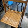 Image 3 : FOLDING WOODEN CHAIR AND STEP STOOL