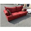Image 2 : ROLLED ARM SOFA COUCH WITH ACCENT PILLOWS