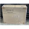 Image 1 : VIVO BLACK CROSS LEGGED CHAIR WITH WHEELS