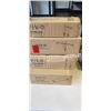 Image 1 : 2 VIVO DUAL MONITOR DESK MOUNTS, SINGLE MONITOR DESK MOUNT, AND KEYBAORD TRAY
