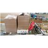 Image 1 : 2 BOXES OF STRAWS, SMALL VACUUM AND GEAR TOY SET