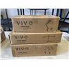 Image 1 : VIVO DUAL MONITOR DESK STAND, LAPTOP DESK MOUNT, AND SINGLE MONITOR ADJSTABLE DESK MOUNT