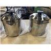 Image 2 : 4 NEW STAINLESS STEEL LUNCHBOXES