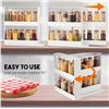 Image 2 : ROTATING ABS KITCHEN ORGANIZER - COUNTERTOP SPICE & SEASONING RACK, EASY-ACCESS STORAGE