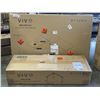 Image 1 : VIVO GRAY 75 X 63 CORNER ELECTRIC SIT TO STAND DESK WITH WHITE LARGE ELECTRIC SINGLE MOTOR FRAME