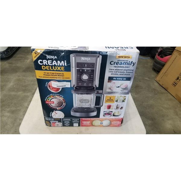 NINJA CREAMI DELUXE 11-IN-1 ICE CREAM MAKER - TESTED WORKING
