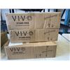 Image 1 : VIVO TRIPLE MONITOR DESK MOUNT, AND 2 VIVO DUAL MONITOR DESK MOUNTS