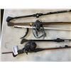 Image 3 : FISHING ROD AND REEL, 2 WALKING STICKJS, CANE AND GRABBER