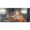 Image 3 : NEW FRAMED AND MATTED WOLVES PRINT, 44"W X 36"