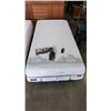 Image 1 : AS NEW DOUGLAS TWIN XL SUMMIT MATTRESS AND AS NEW TWIN SIZE ADJUSTABLE BED BASE, COMPLETE WORKING RE
