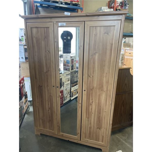 2 DOOR WARDROBE WITH MIRROR DOOR