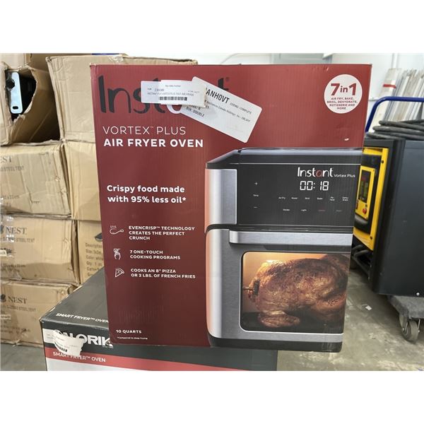 INSTANT POT VORTEX PLUS 10QT AIR FRYER OVEN - TESTED WORKING, RETAIL $199