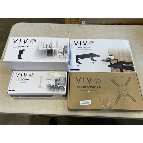 LOFT BED TV MOUNT, UNDER DESK PC MOUNT, PROJECTOR MOUNT AND SHELF KIT
