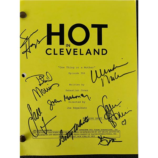 Hot in Cleveland cast signed script