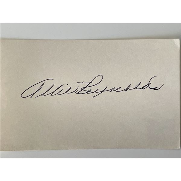 NY Yankees Allie Reynolds original signature