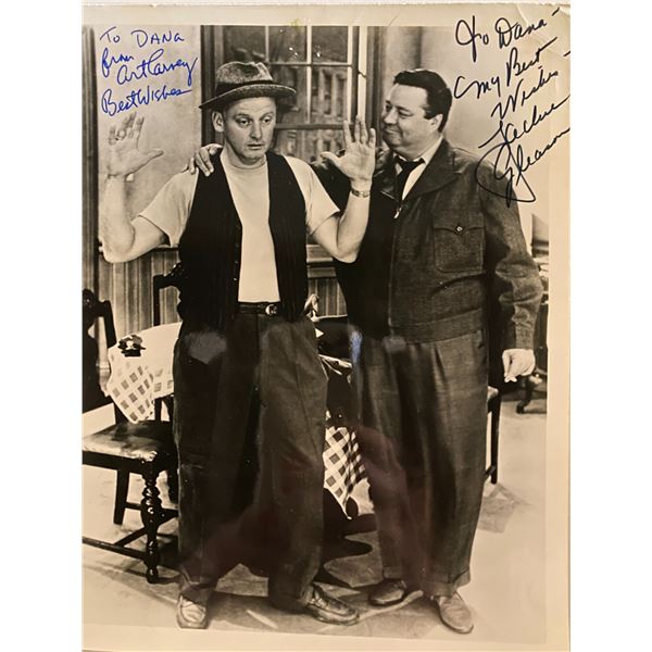 The Honeymooners Art Carney and Jackie Gleason signed photo
