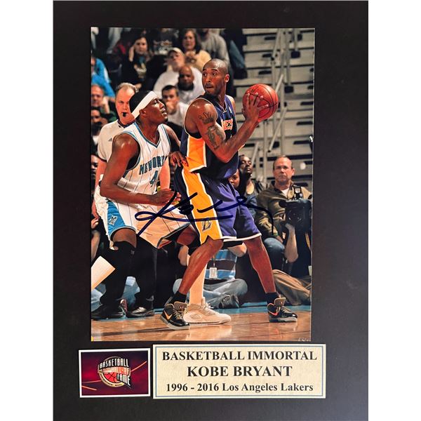 Kobe Bryant signed photo