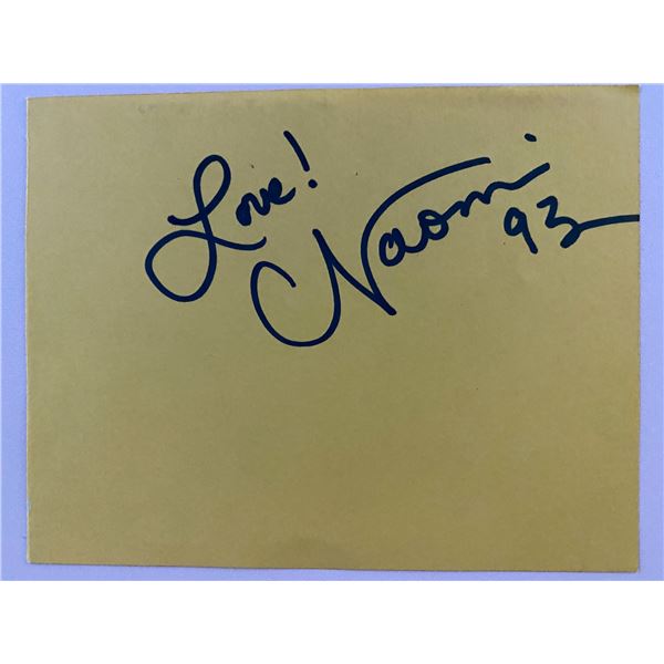 Country Singer Naomi Judd original signature