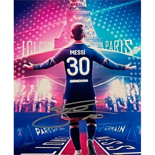 Soccer Legend Lionel Messi signed photo