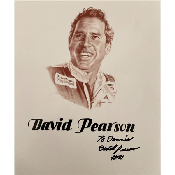 Nascar Driver David Pearson signed photo