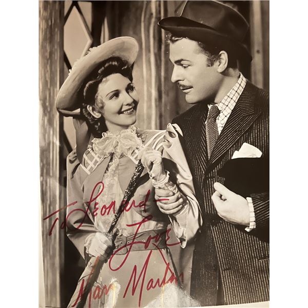 Peter Pan Mary Martin signed movie photo