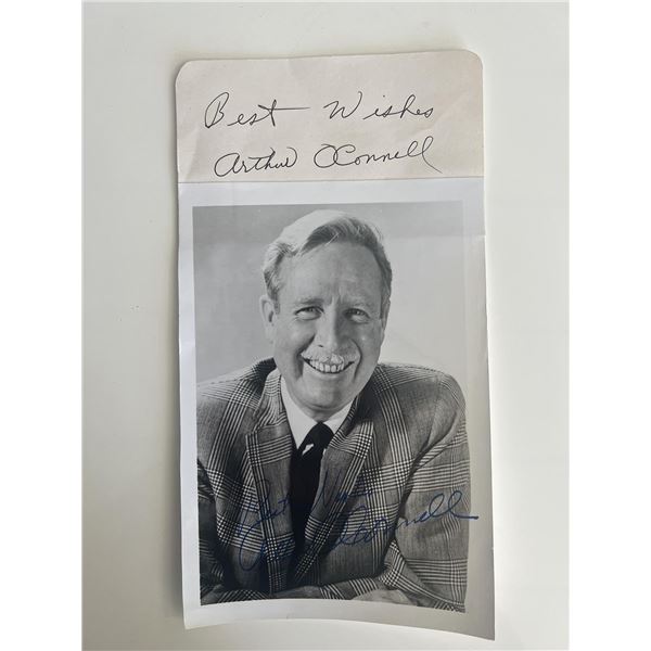 Picnic Arthur O'Connell signed photo