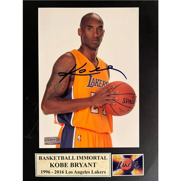 Kobe Bryant signed photo