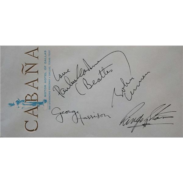 The Beatles signature slip