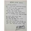 Image 1 : BB King Handwritten signed song lyrics