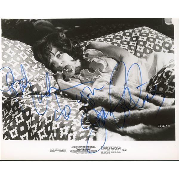Joan Collins signed The Devil Within Her movie still