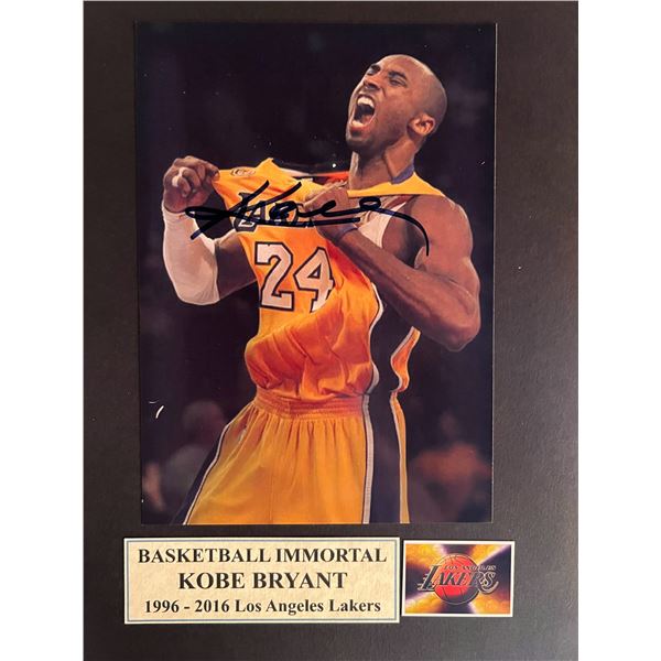 Kobe Bryant signed photo