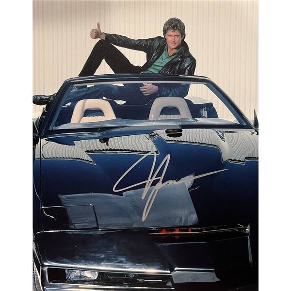 Knight Rider David Hasselhoff signed  photo