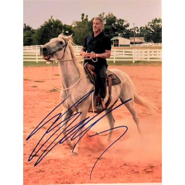Tulsa Kings Sylvester Stallone signed photo