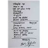 Image 1 : Bob Dylan Signed Set List