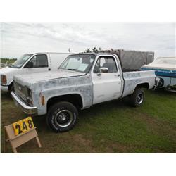 1978 Chev 1/2 ton 4x4 pick-up
