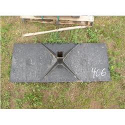 skid loader reciever plate