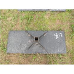 skid loader reciever plate
